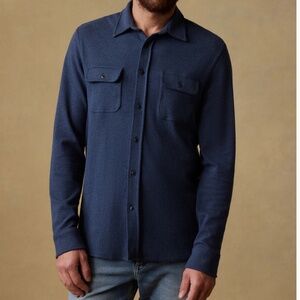 Washed Blue Faherty Legend Sweater Shirt, Worn Once